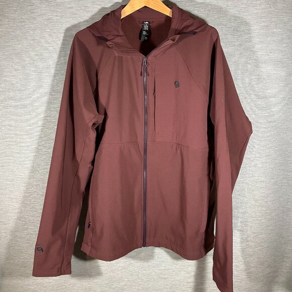 Men's Mountain Hardwear Hooded Softshell Jacket, Size XL - Picture 1 of 6